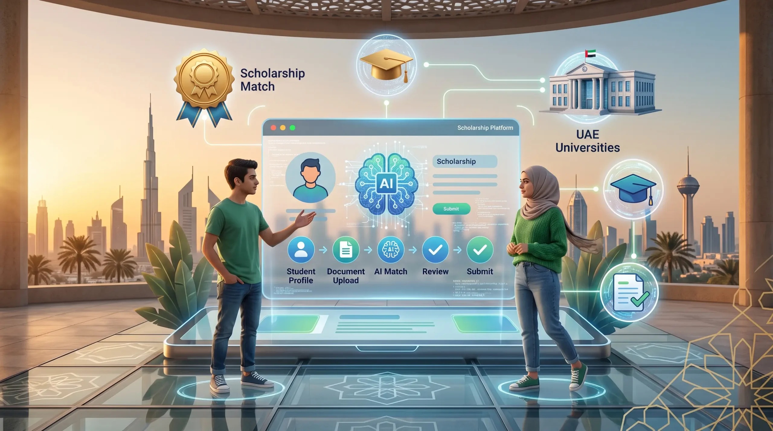 The UAE's new AI-enhanced scholarship platform makes applying for scholarships faster and simpler. Here's a simple look at how it helps students.