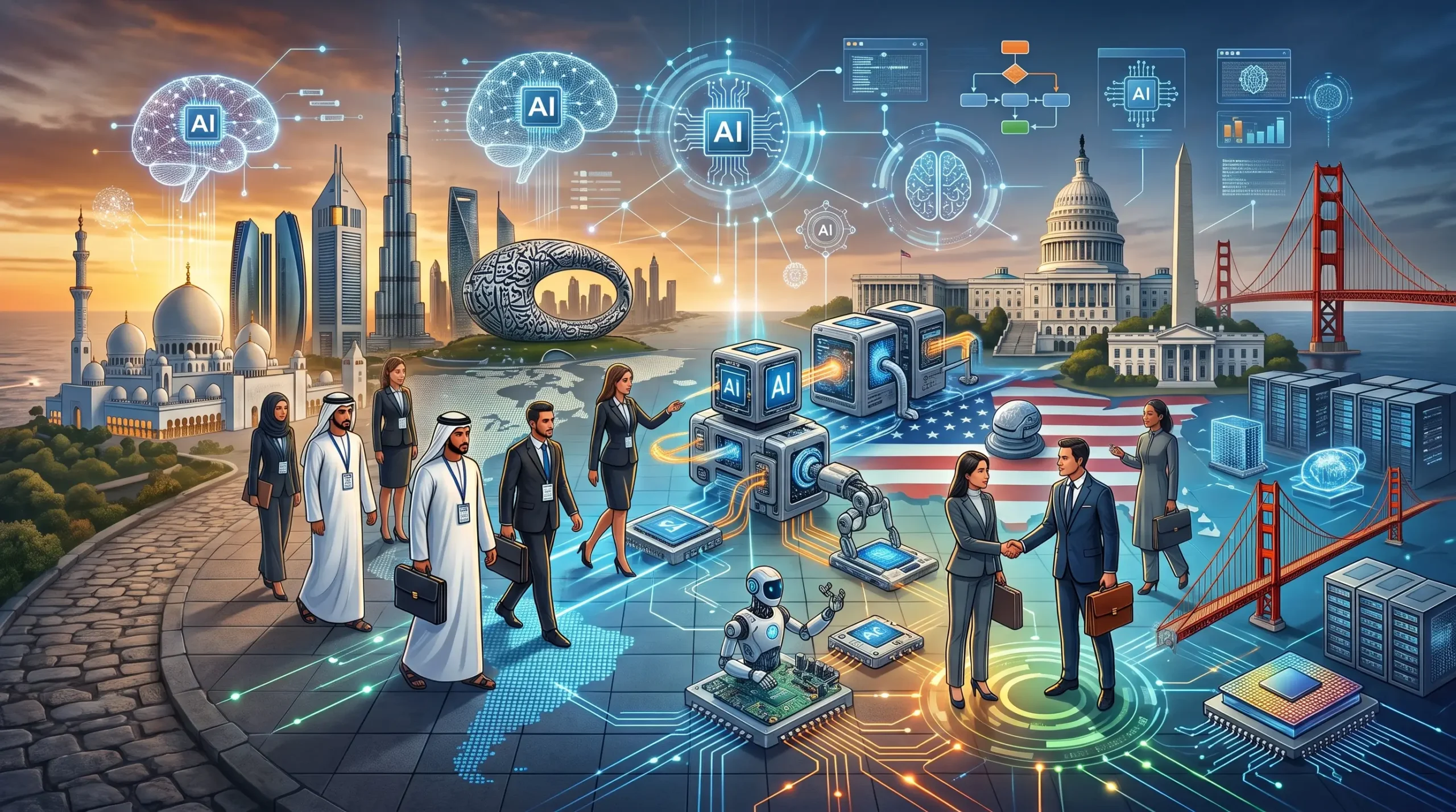 The UAE AI delegation of 50+ leaders is visiting top US tech firms to advance agentic AI in government. Here's a simple look at the trip.