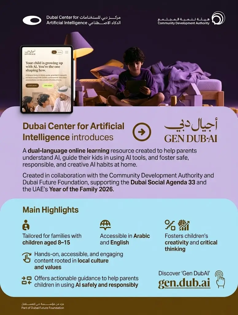 GenDubAI is a new Dubai platform that helps parents guide children aged 8 to 15 in using AI safely. Here is a simple look at how it works.