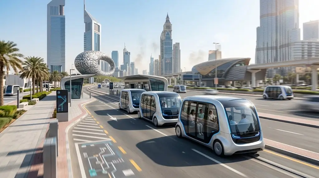 Dubai has begun testing AI-powered driverless pods that carry up to six passengers on dedicated routes. Here is a simple look at the trial.